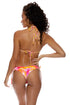 Luli Fama Retro Dream Seamless Wavy Ruched Back Tie Side Bottom